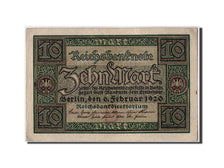 Banknote, Germany, 10 Mark, 1920, 1920-02-06, AU(55-58)