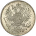 FINLAND, 50 Pennia, 1916, KM #2.2, MS(60-62), Silver, 18.6, 2.57