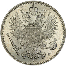 FINLAND, 50 Pennia, 1914, KM #2.2, MS(60-62), Silver, 18.6, 2.54