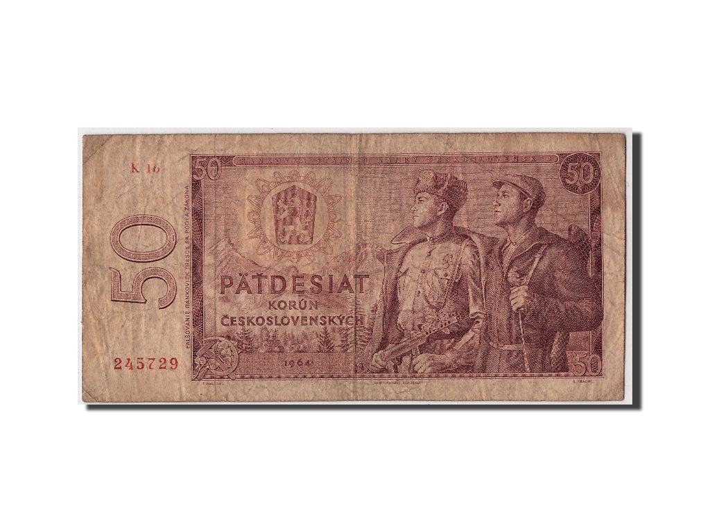 Cecoslovacchia, 50 Korun, 1964, B+