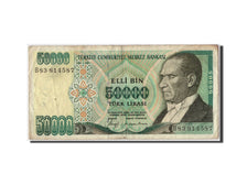Banconote, Turchia, 50,000 Lira, MB