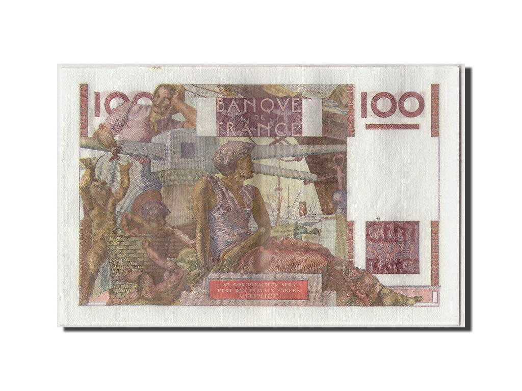Banknote, France, 100 Francs, 100 F 1945-1954 ''Jeune Paysan'', 1949