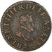 FRANCE, Double Tournois, 1603, Paris, EF(40-45), Copper, 2.78