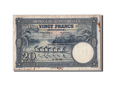 Belgian Congo, 20 Francs, 1950, KM #15H, 1950-04-11, VF(30-35), BE442817