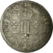 Moneda, Francia, Louis XIV, XV Deniers (pièce de), 15 Deniers, 1712, Metz