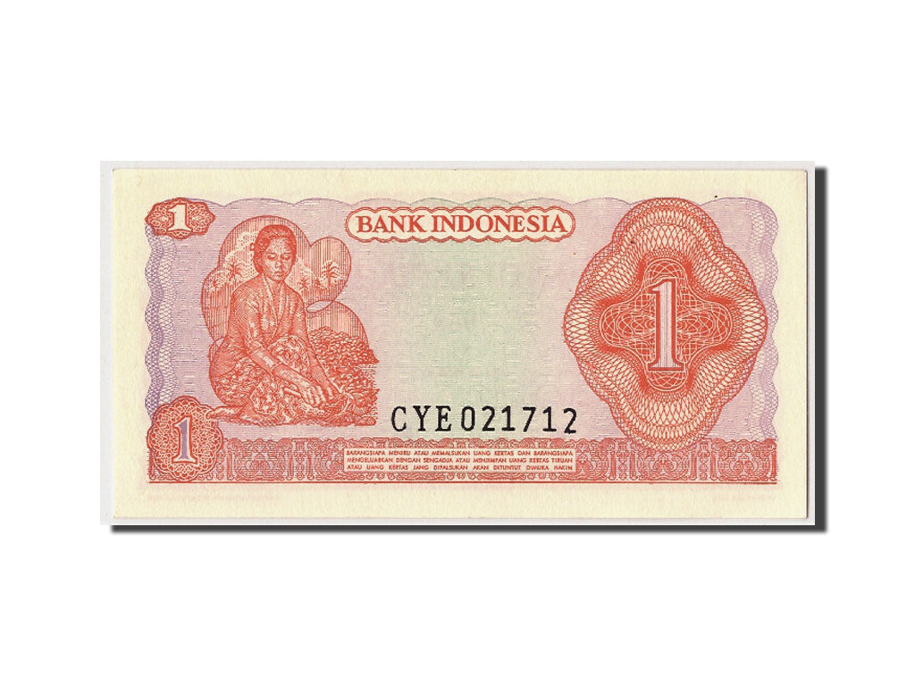 Billet, Indonésie, 1 Rupiah, 1968, NEUF