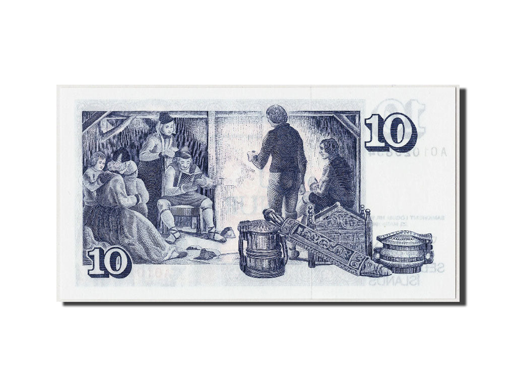 Geldschein, Iceland, 10 Kronur, UNZ