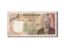 Biljet, Tunisië, 1 Dinar, 1980, 1980-10-15, B+