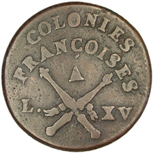 General Colony, Sol, 1767, Paris, EF(40-45), Copper, 11.56