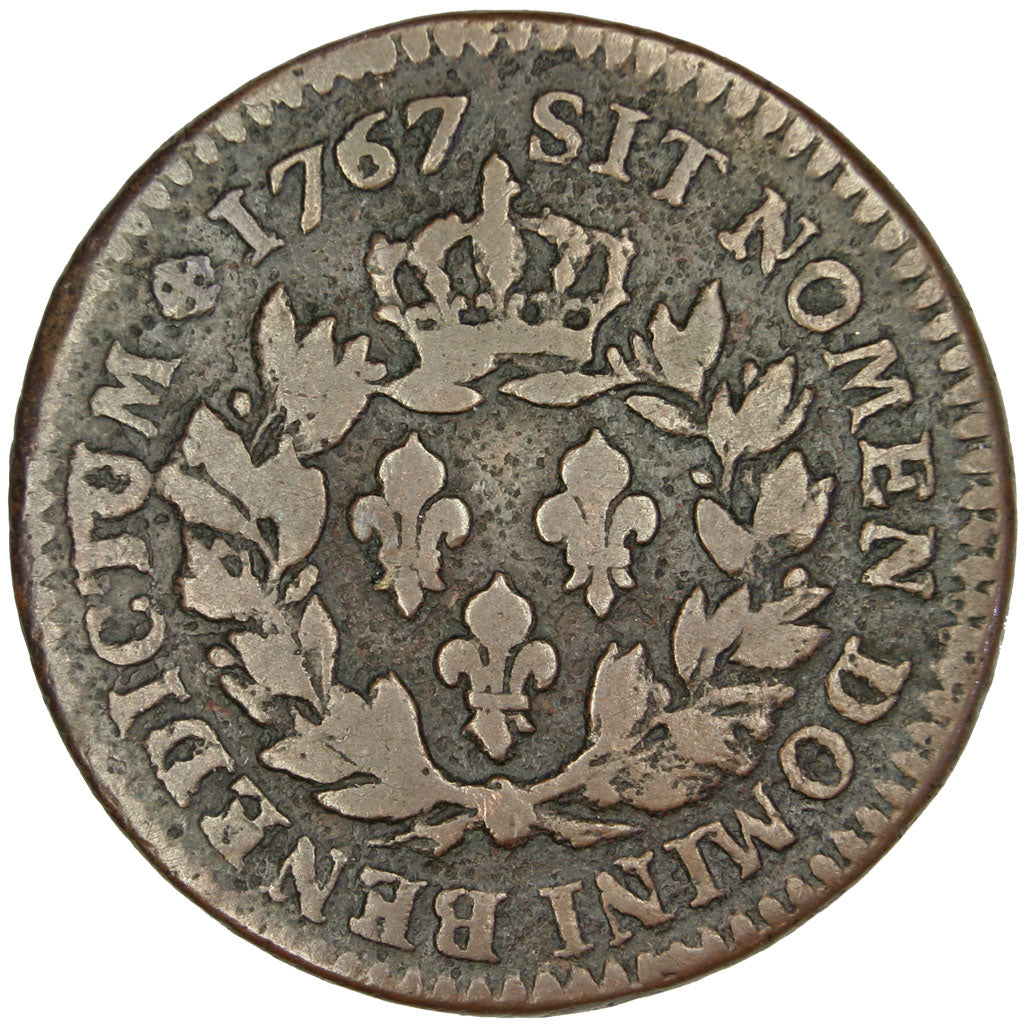 General Colony, Sol, 1767, Paris, EF(40-45), Copper, 11.56