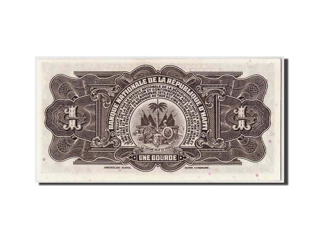 Billet, Haïti, 1 Gourde, 1919-04-12, NEUF