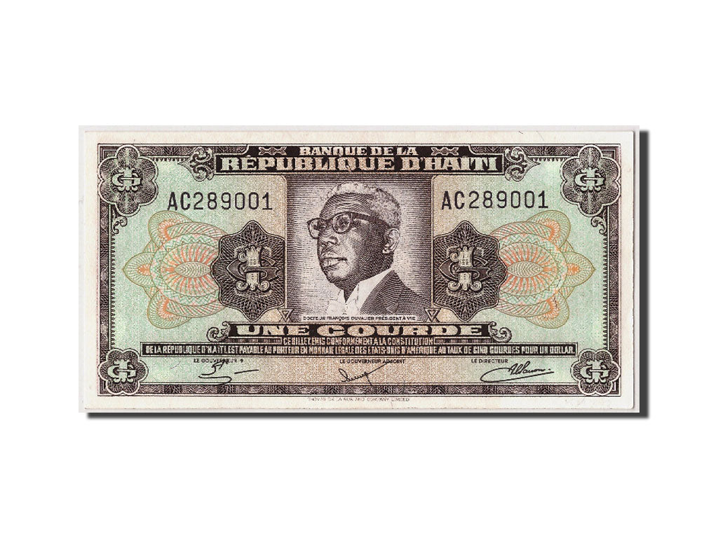 Haïti, 1 Gourde type Francois Duvalier