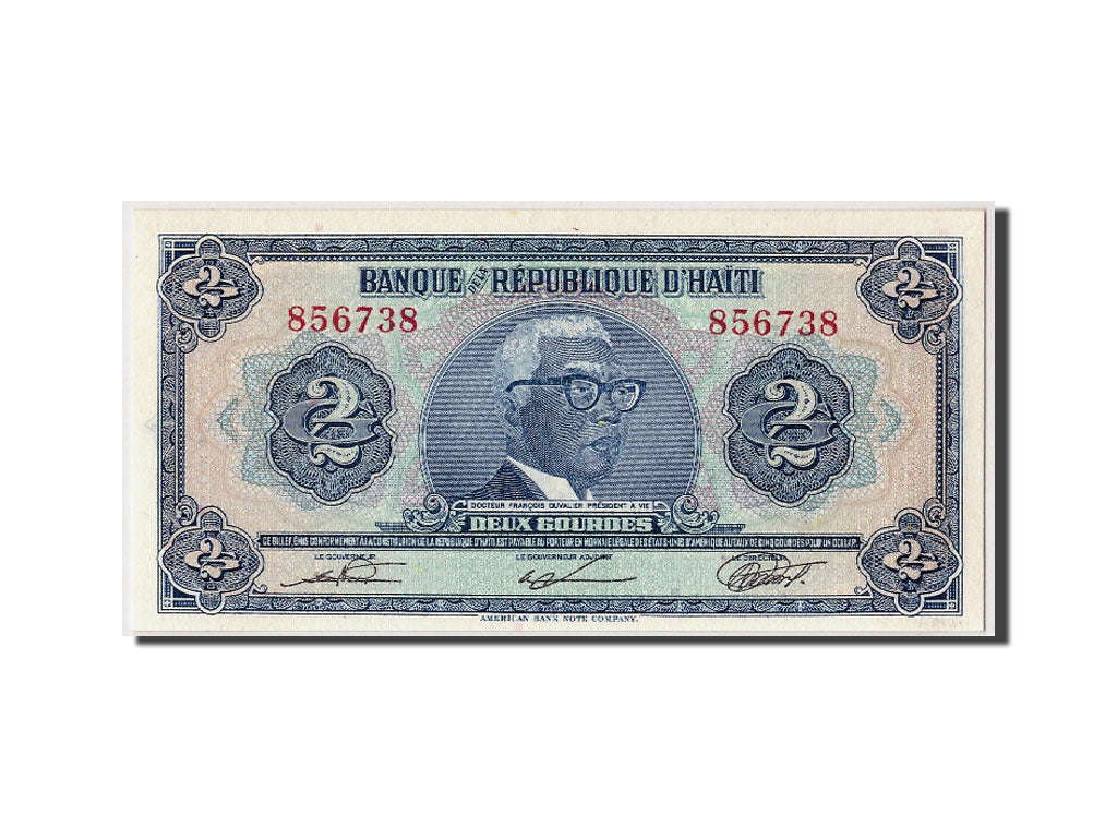 Haiti, 2 Gourdes, KM #201, 1919-04-12, UNC(65-70), 856738