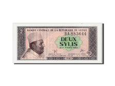 Biljet, Guinee, 2 Sylis, 1981, NIEUW