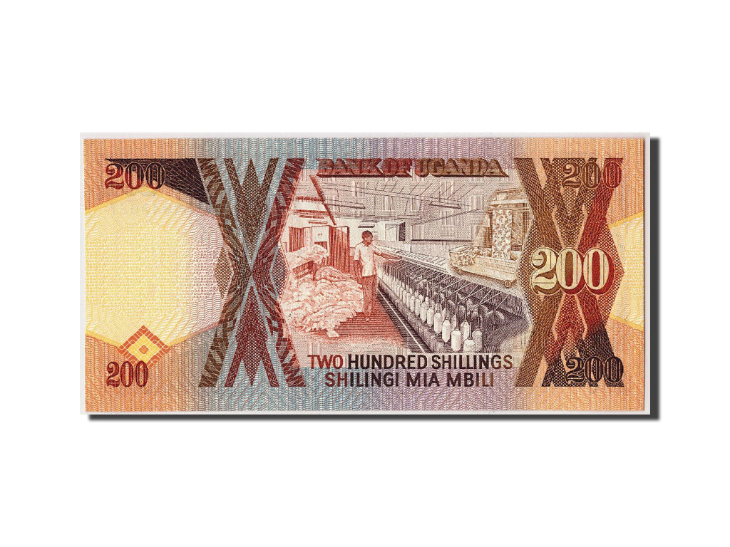 Banknote, Uganda, 200 Shillings, 1987, UNC(65-70)