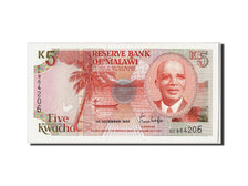 Banconote, Malawi, 5 Kwacha, 1990, 1990-12-01, FDS