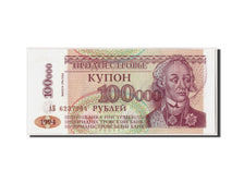 Banknote, Transnistria, 100,000 Rublei on 10 Rublei, UNC(65-70)