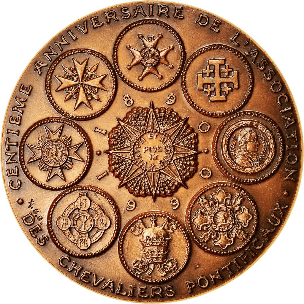 Vatican, Medal, Centenaire de l'Association des Chevaliers Pontificaux