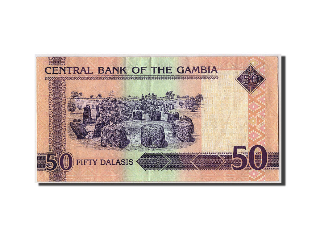 Gambia, 50 Dalasis, KM #23c, AU(50-53), E7338368