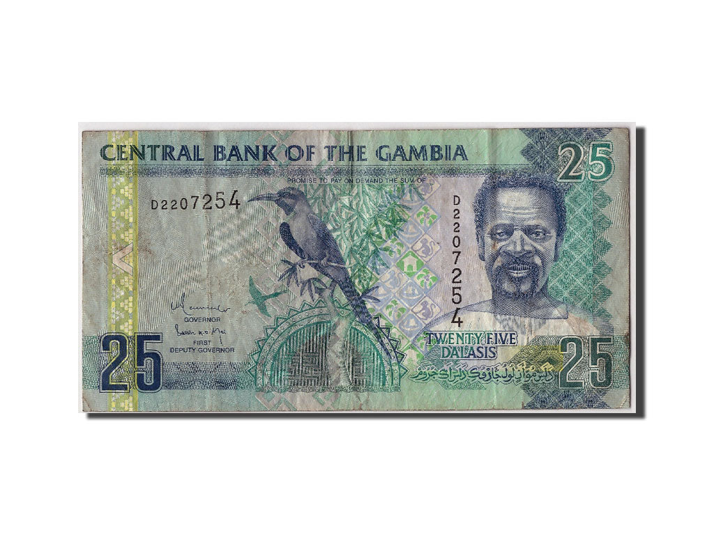 Banconote, Gambia, 25 Dalasis, MB+