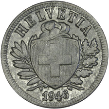 SWITZERLAND, 2 Rappen, 1946, Bern, KM #4.2b, AU(55-58), Zinc, 20, 2.42