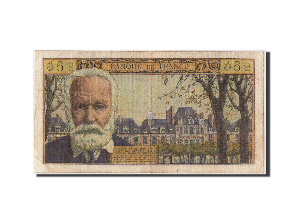 Francia, 5 Nouveaux Francs, 5 NF 1959-1965 ''Victor Hugo'', 1964, KM:141a, 19...