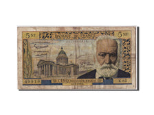 France, 5 Nouveaux Francs, 5 NF 1959-1965 ''Victor Hugo'', 1962, KM #141a,...
