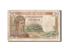 Banknote, France, 50 Francs, 50 F 1934-1940 ''Cérès'', 1935, 1935-12-19