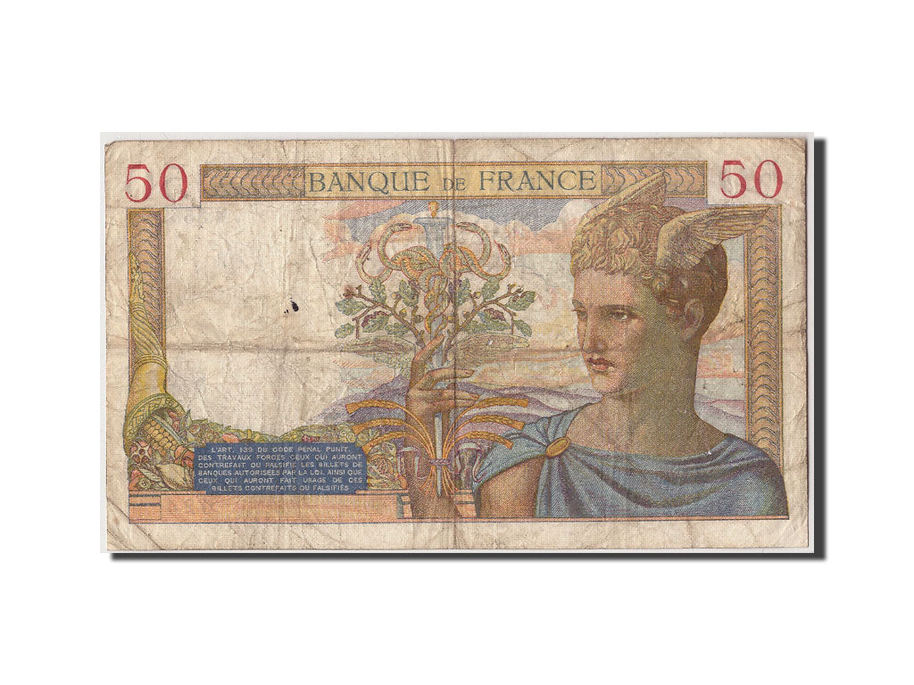 Banknote, France, 50 Francs, 50 F 1934-1940 ''Cérès'', 1935, 1935-12-19