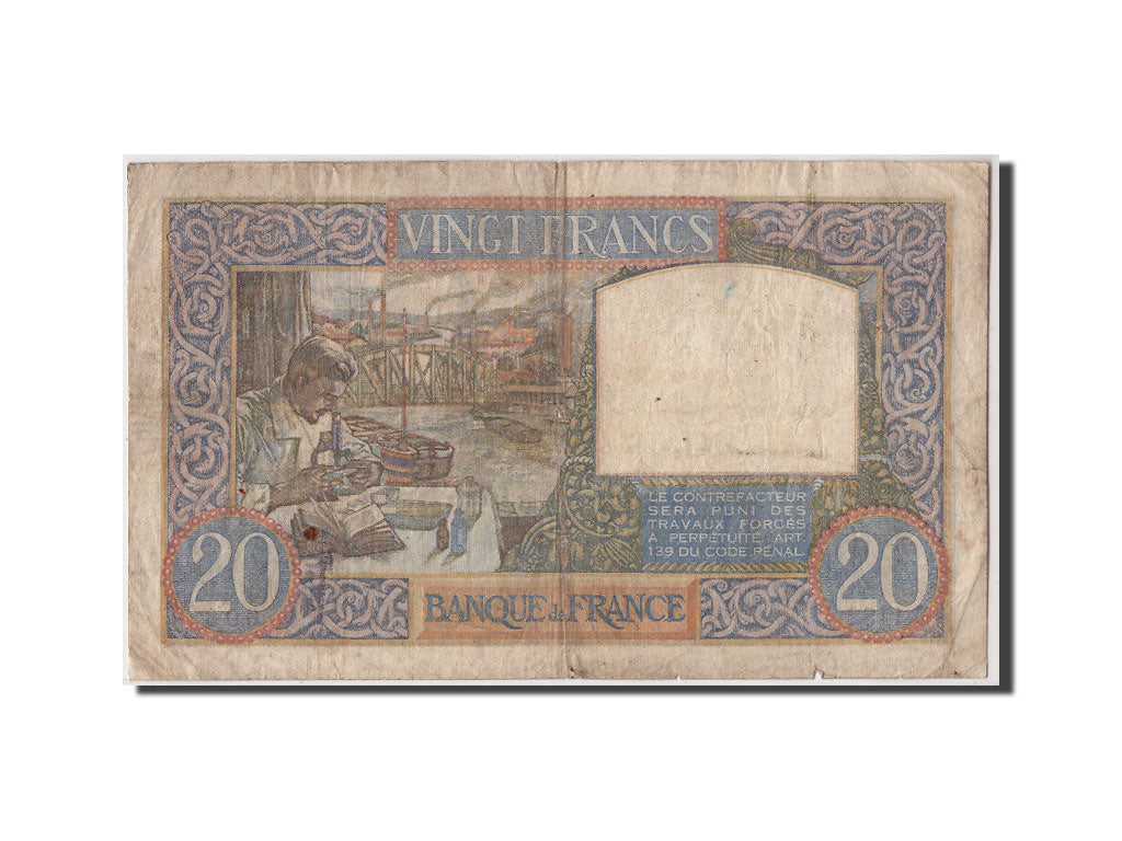 20 Francs Science et Travail type 1940