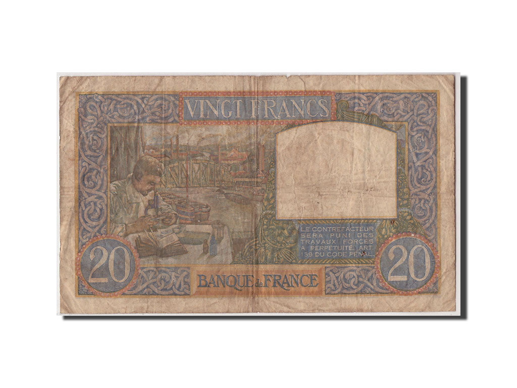 20 Francs Science et Travail type 1940