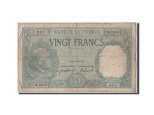 France, 20 Francs, 20 F 1916-1919 ''Bayard'', 1917, KM #74, 1917-09-17,...