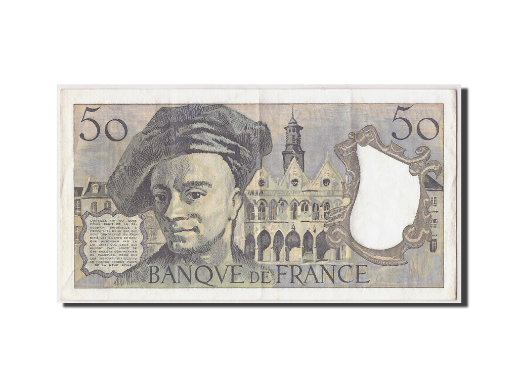 Banconote, Francia, 50 Francs, 50 F 1976-1992 ''Quentin de La Tour'', 1988, BB+