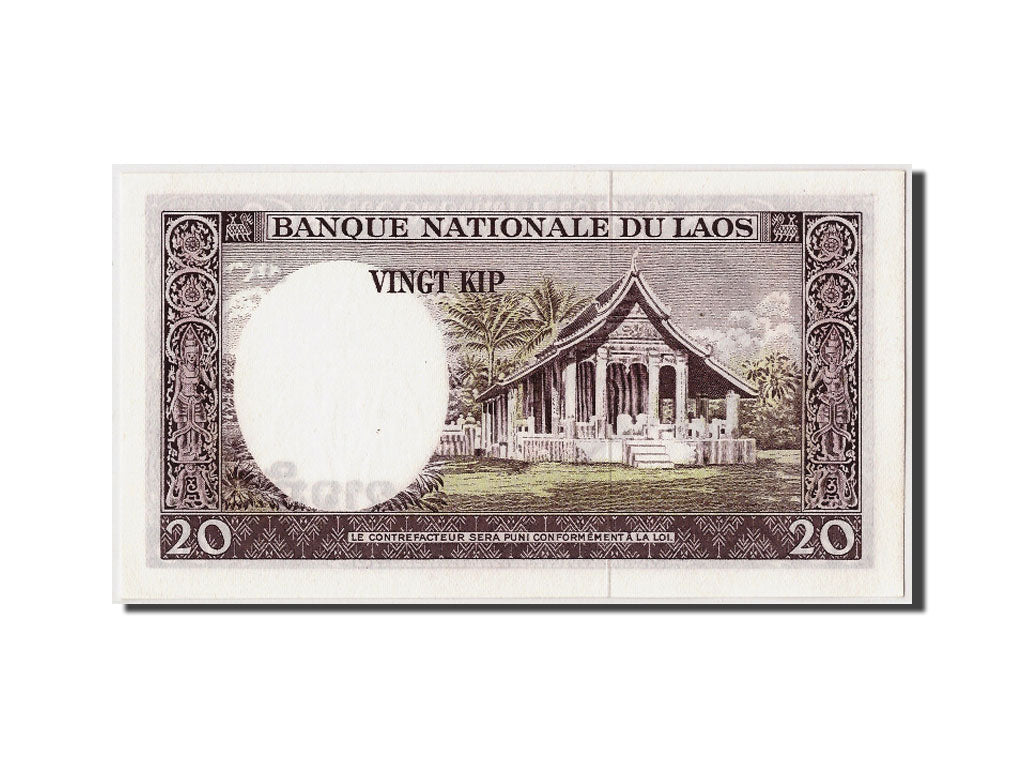Billet, Lao, 20 Kip, NEUF