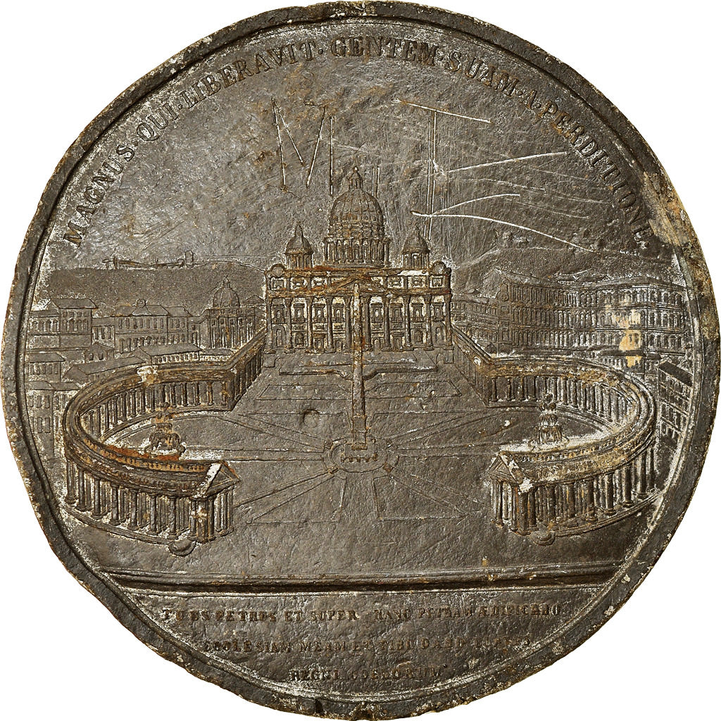Vatican, Medal, Le Pape Pie IX, Religions & beliefs, 1846, Radnitzky, VF(20-25)