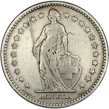 Svizzera, 2 Francs, 1904, Bern, BB, Argento, KM:21