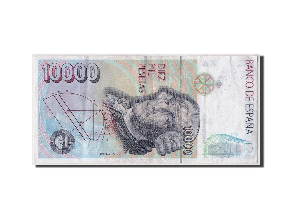 Spain, 10,000 Pesetas, 1992, KM #166, 1992-10-12, EF(40-45), N9006967