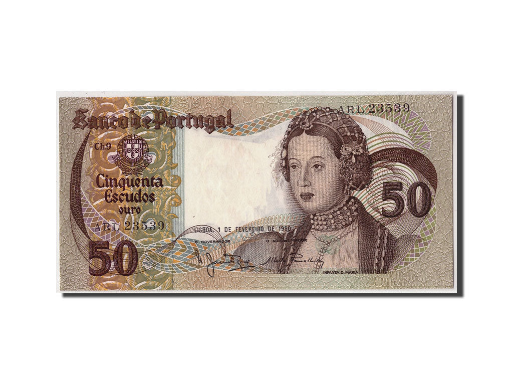 Banknote, Portugal, 50 Escudos, 1980, 1980-02-01, UNC(63)