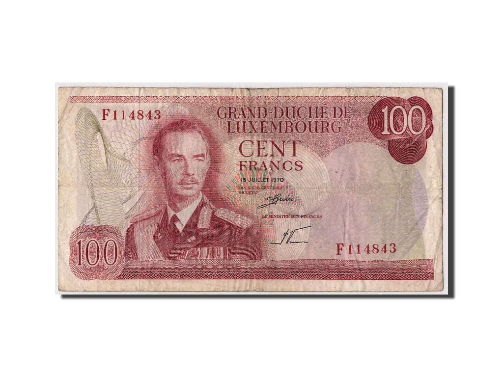 Luxembourg, 100 Francs type Grand Duke Jean