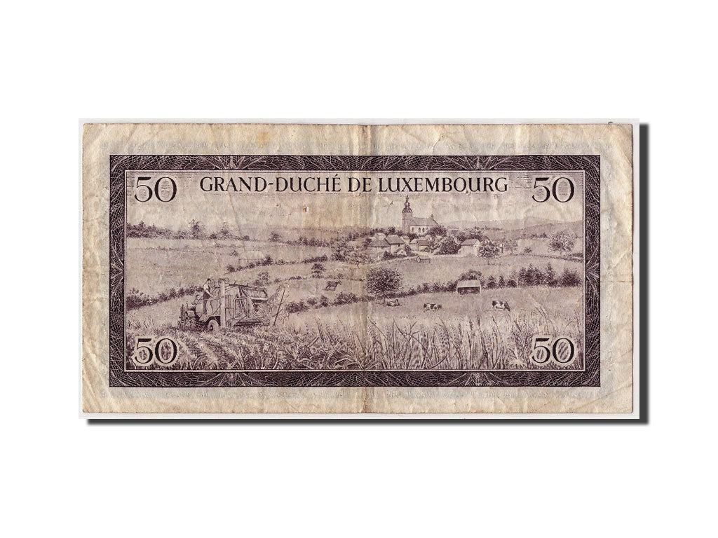 Luxembourg, 50 Francs, 1961, KM #51a, 1961-02-06, VF(20-25), C702033