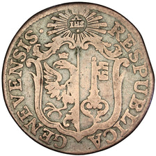 Switzerland, 6 Sols, 1791, KM #82, VF(30-35), Billon, 2.48