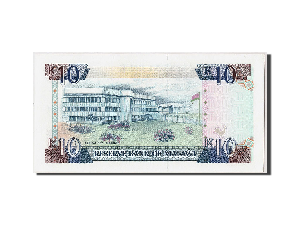 Banknote, Malawi, 10 Kwacha, 1992, 1992-09-01, UNC(63)