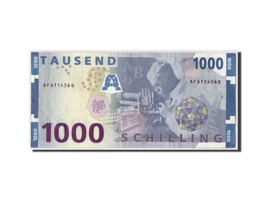 Austria, 1000 Schilling, 1997, KM #155, 1997-01-01, AU(50-53), AF611456Q