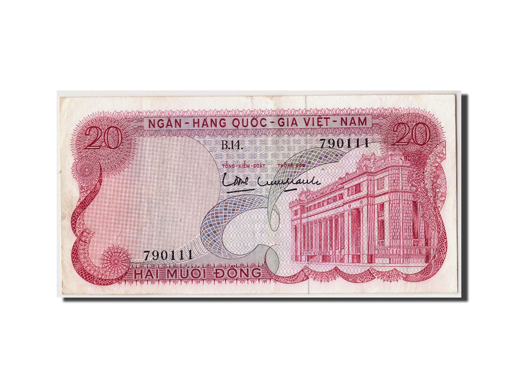 Banknote, South Viet Nam, 20 Dông, AU(50-53)