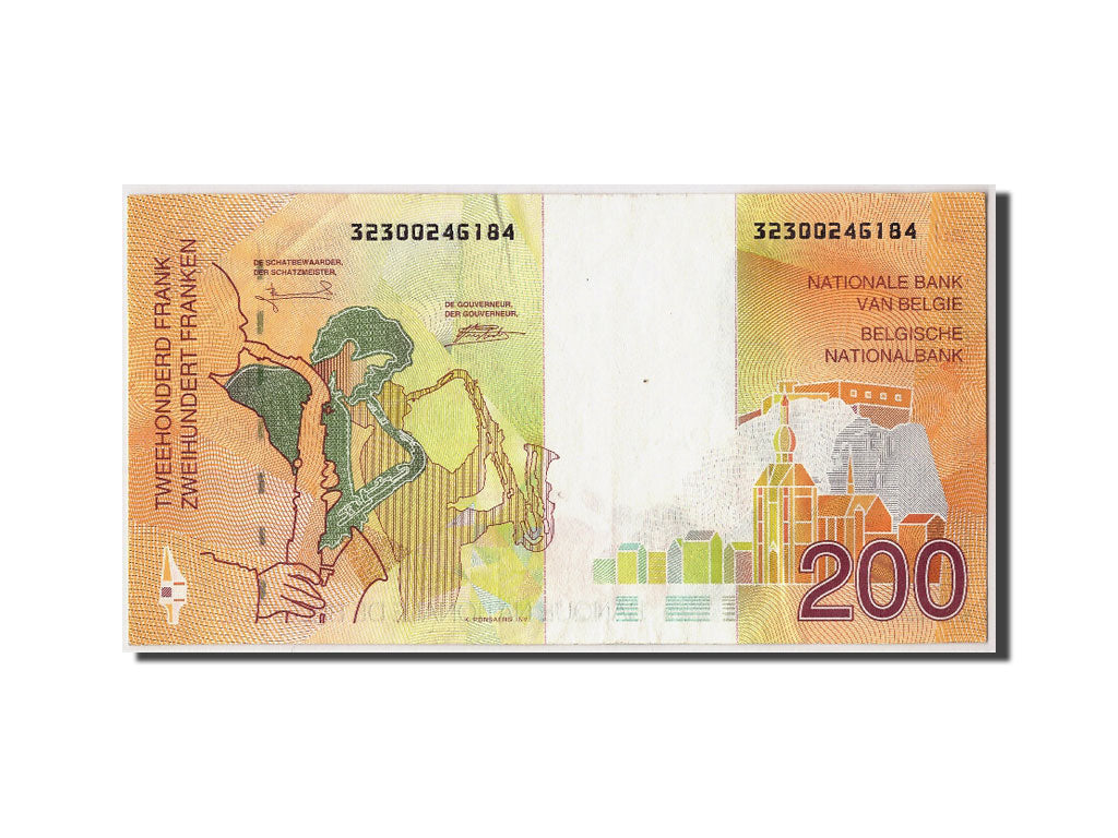 Belgium, 200 Francs, KM #148, AU(50-53), 32300246184