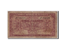 Banknote, Belgium, 5 Francs-1 Belga, 1943, 1943-02-01, VG(8-10)