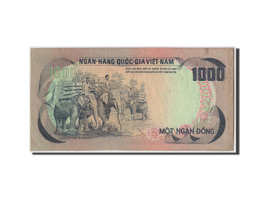 Banknote, South Viet Nam, 1000 D<ox>ng, AU(50-53)