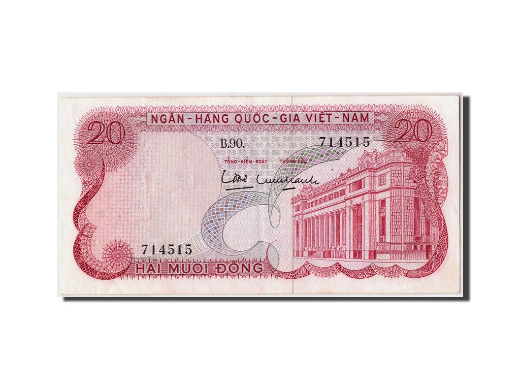 Banknote, South Viet Nam, 20 Dông, AU(50-53)