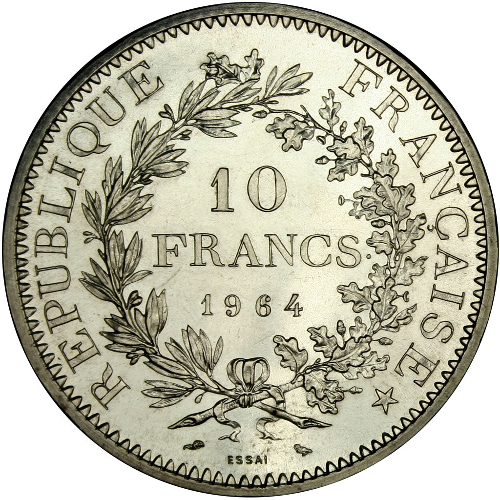 FRANCE, 10 Francs, 1964, MS(60-62), Silver, Gadoury #813, 25.14
