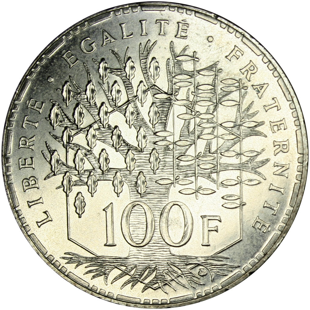 FRANCE, Panthéon, 100 Francs, 1995, Paris, KM #951.1, MS(60-62), Silver, Gadoury